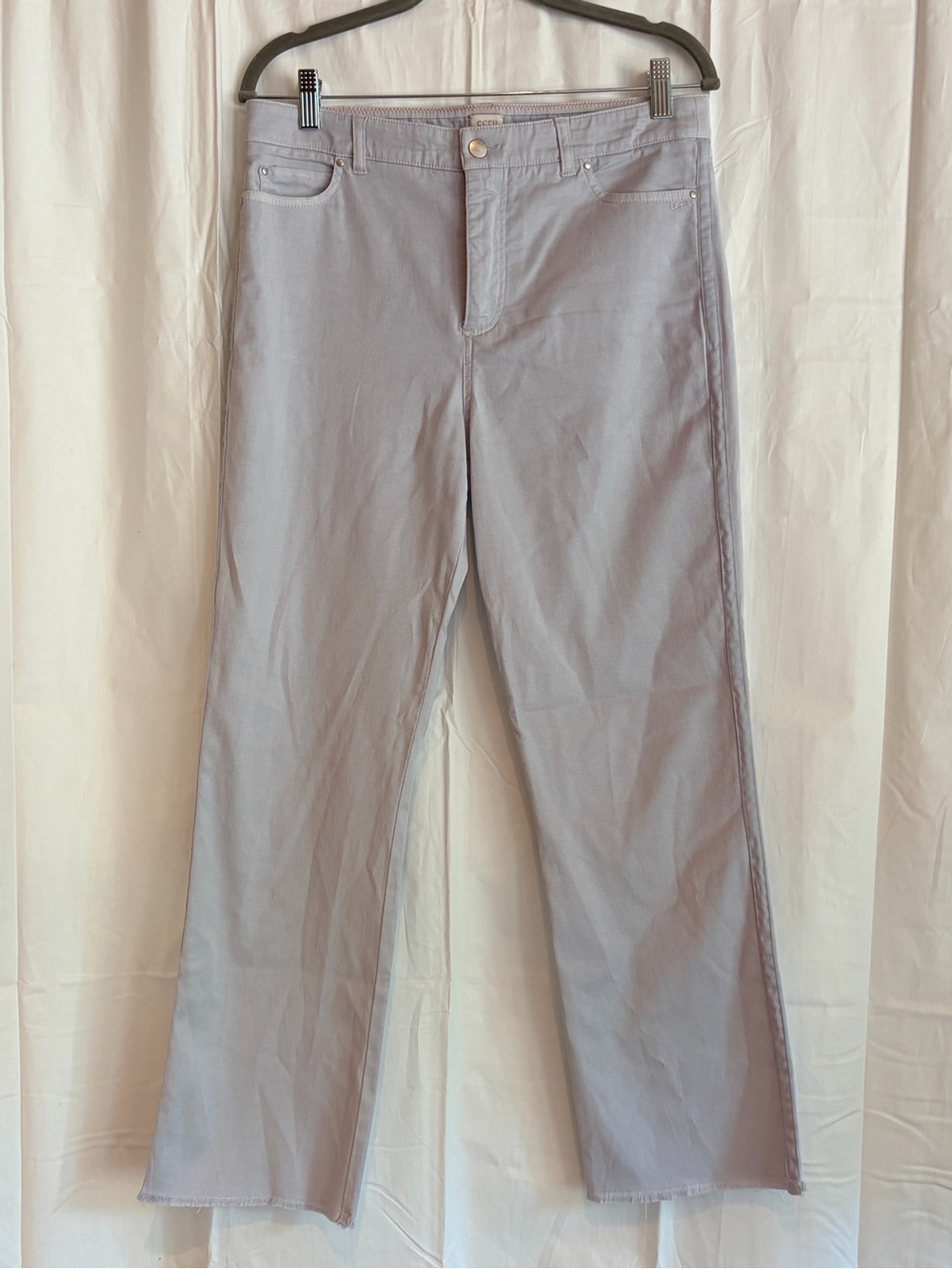 ecru Light Gray Boot Cut Pants